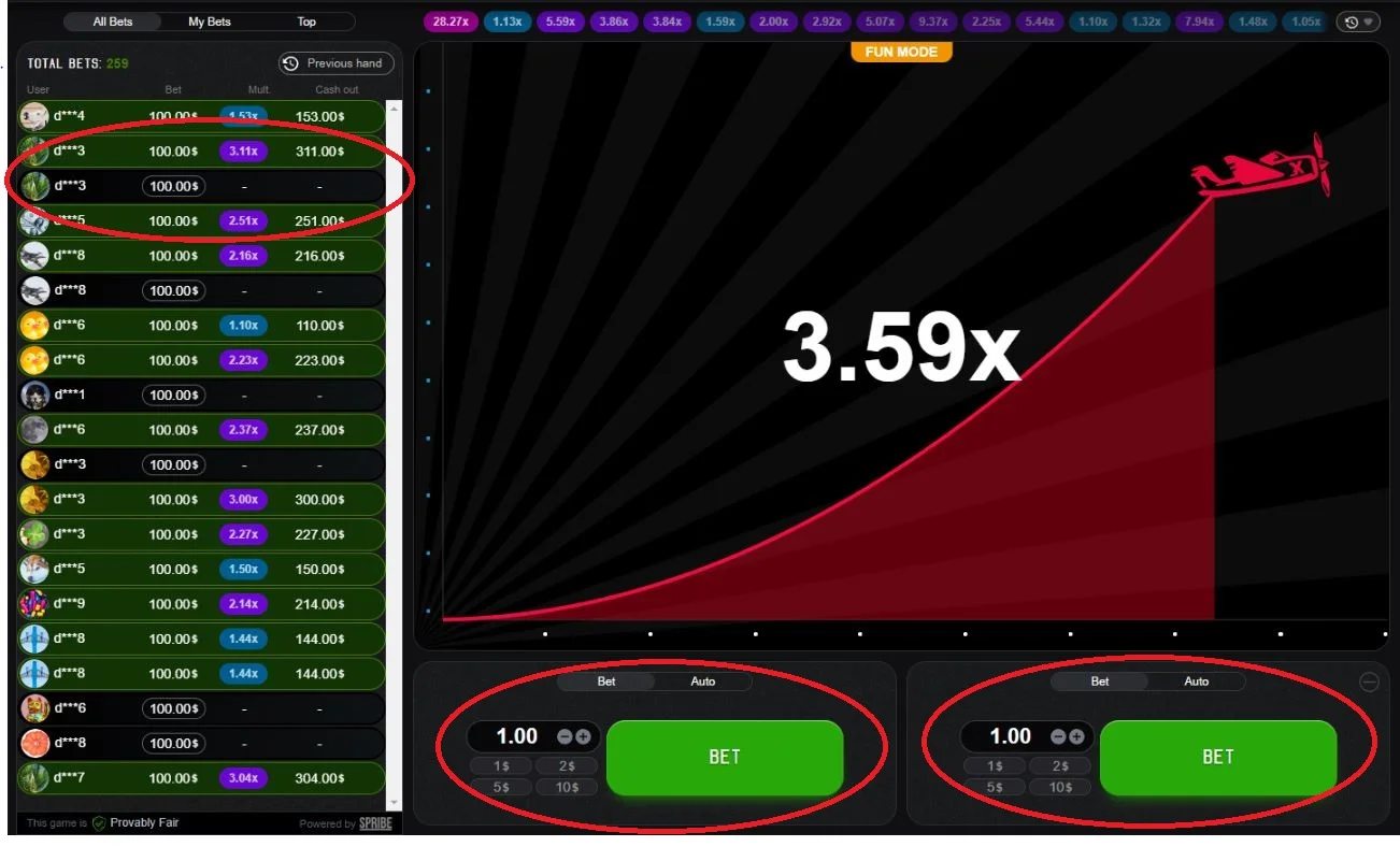 2 simultaneous bets - risk or increase